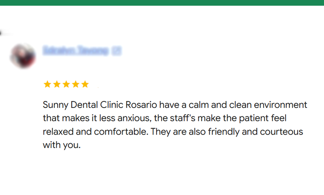Sample patient review screenshot 4